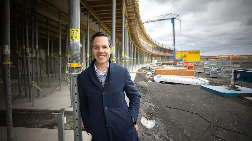 David Speiser auf der Baustelle in Oberhausen